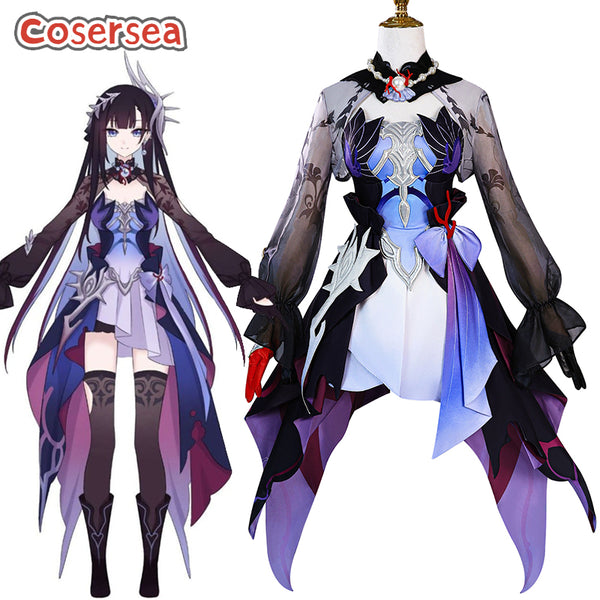 Cosersea Game Honkai: Star Rail Hysilens Halloween Women Dress Cosplay Costume