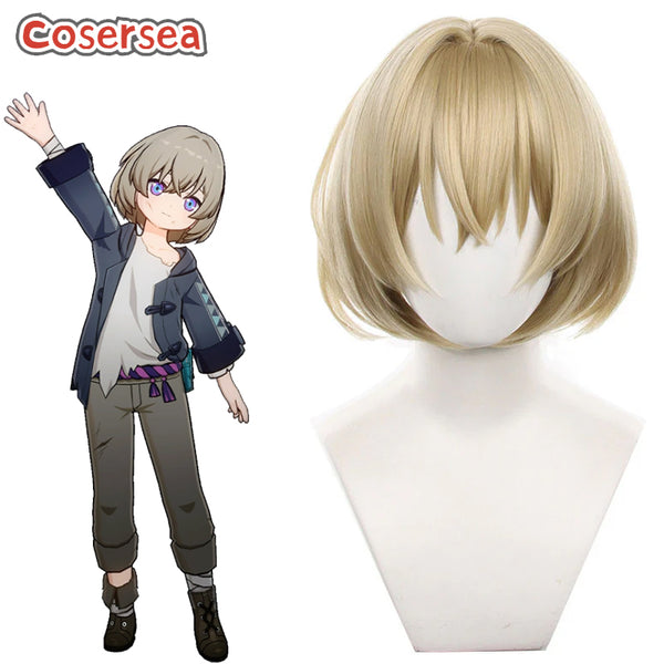 Game Honkai: Star Rail Kakavasha 30cm Light Brown Cosplay Wigs