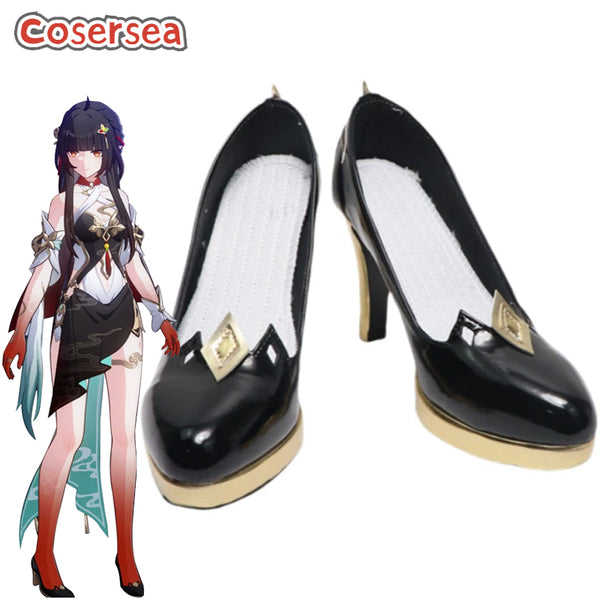 Game Honkai: Star Rail Lingsha Cosplay Shoes