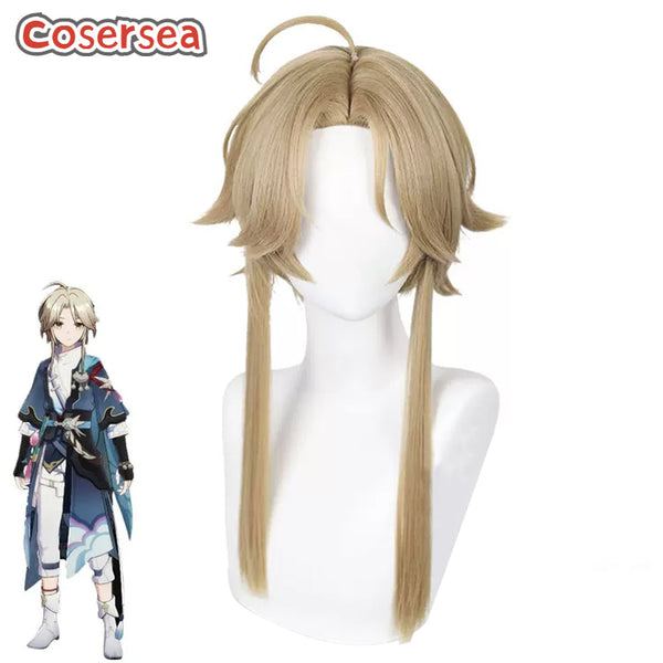 Honkai: Star Rail Yan Qing 50cm Light Brown Cosplay Wigs