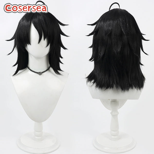 Game Identity V Emil 40cm Long Black Cosplay Wigs