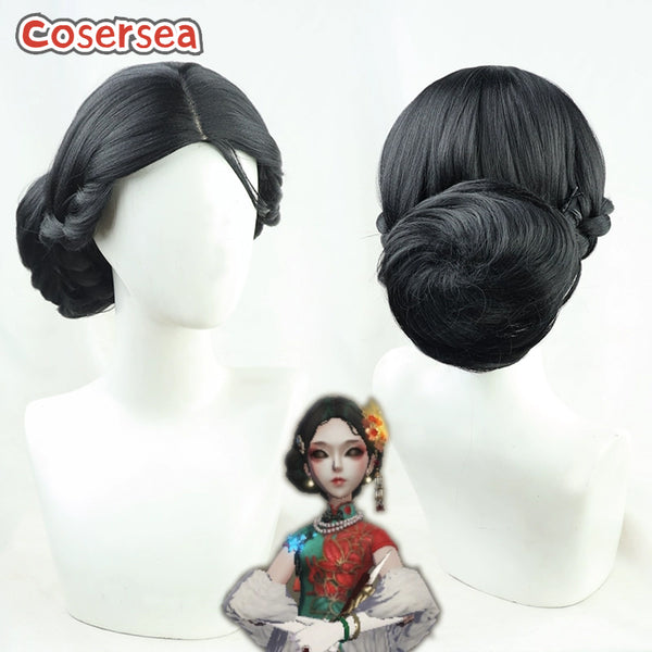 Game Identity V Michiko Geisha Black Cosplay Wigs
