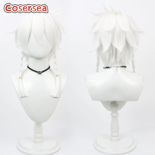 Game Identity V White" 30cm Short White Cosplay Wigs
