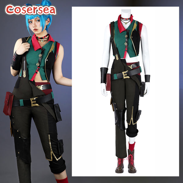 Game LOL Arcane Season 2 Jinx Powder Uniform Cosplay Costume