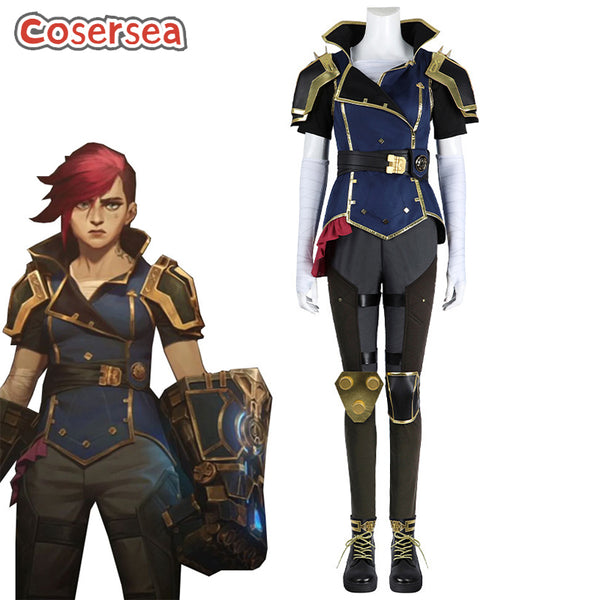 Game LOL Arcane Season 2 Vi Cosplay Costume