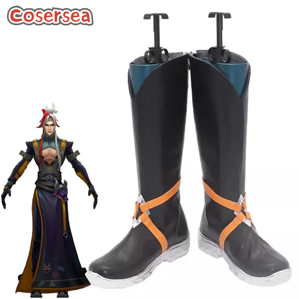 Game LOL HEARTSTEEL Yone Cosplay Shoes