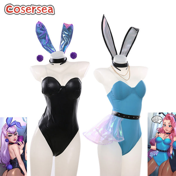 Game LOL KDA Seraphine Bunny Dress Cosplay Costume