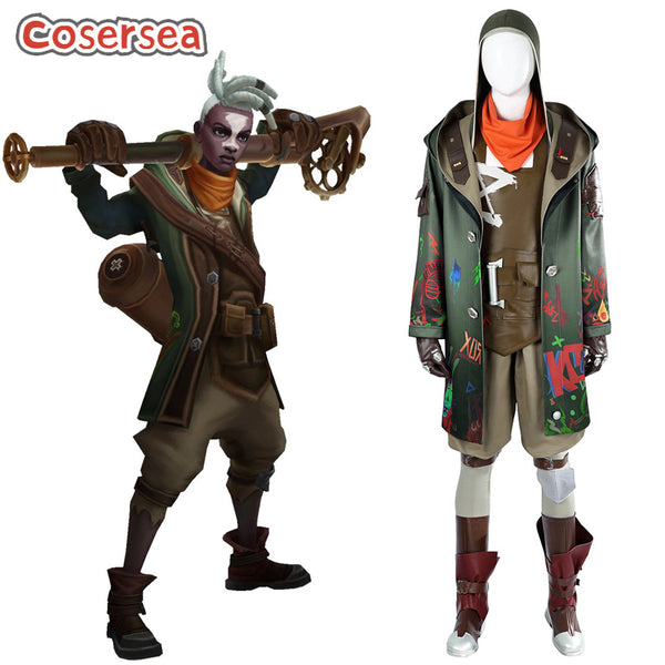 Cosersea Game LOL League of Legends Arcane Season 2 Ekko Cosplay Costume
