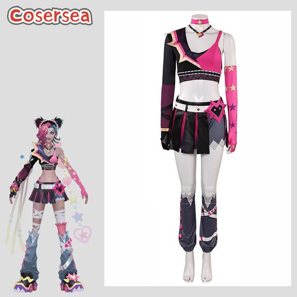 Game LOL Lovestruck Jinx Halloween Women Dress Cosplay Costume