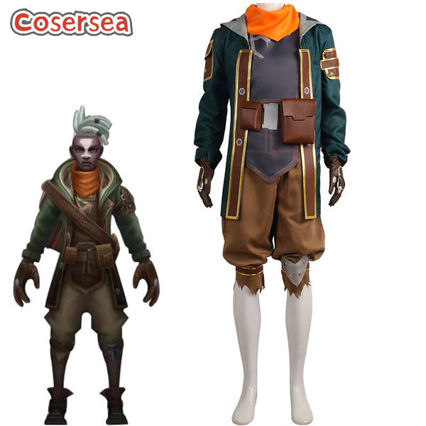 Game LOL Season 2 Arcane Ekko Cosplay Costume
