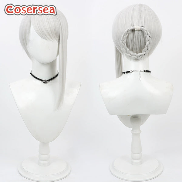 Game NieR Kaine Short Silver White Cosplay Wigs