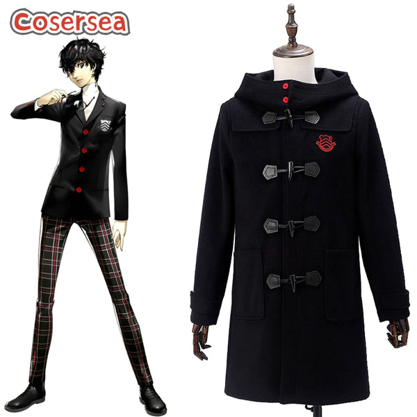 Cosersea Game Persona Amamiya Ren Halloween Men Uniform Cosplay Costume