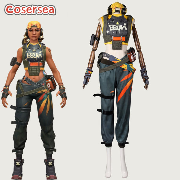 Game Valorant Raze Halloween Women Uniform Cosplay Costume