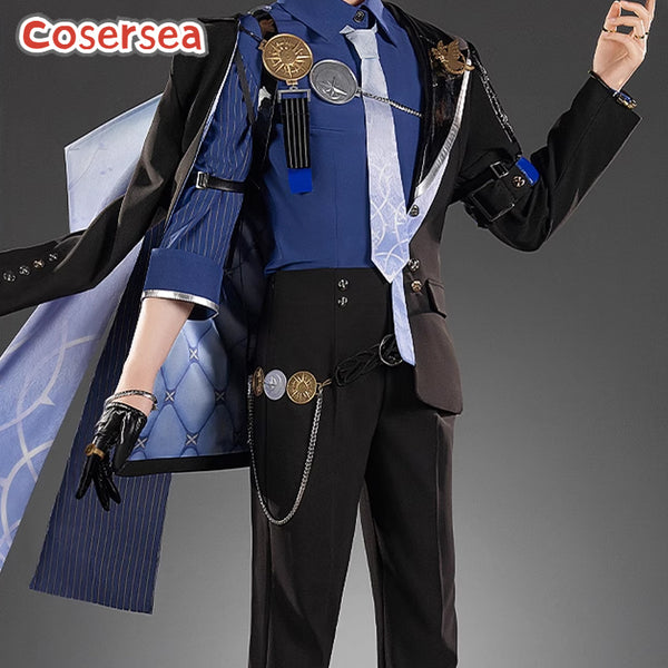 Cosersea Game Zenless Zone Zero Hugo Halloween Men Uniform Cosplay Costume