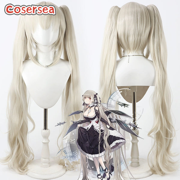 Game Azur Lane HMS Formidable 100cm Wavy Light Blonde Cosplay Wigs