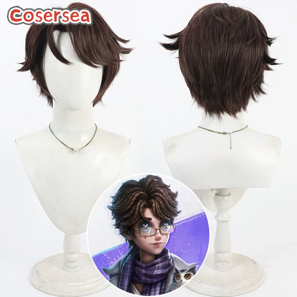 Game Identity V Eli Clark 30cm Brown Men Cosplay Wigs