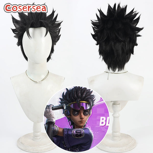 Game Identity V Ganji Gupta 30cm Black Men Cosplay Wigs