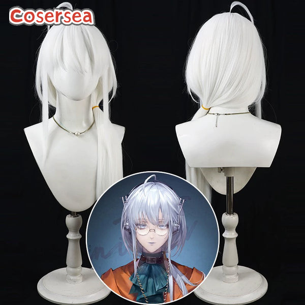 Cosersea Game Path to Nowhere Siglinde 60cm Long White Cosplay Wigs