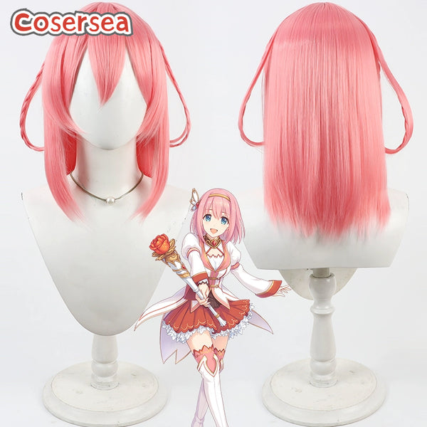 Cosersea Game Princess Connect! Re:Dive Yui 40cm Long Pink Cosplay Wigs