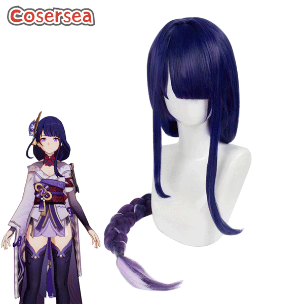 Genshin Impact Baal Cosplay Wigs