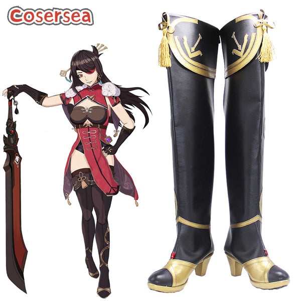 Game Genshin Impact Beidou Cosplay Shoes