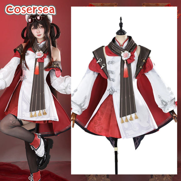 Genshin Impact Cherries Snow-Laden Hu Tao Cosplay Costume