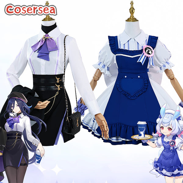 Genshin Impact Clorinde Sigewinne Coffee Collab Fanart Doujin Cosplay Costume