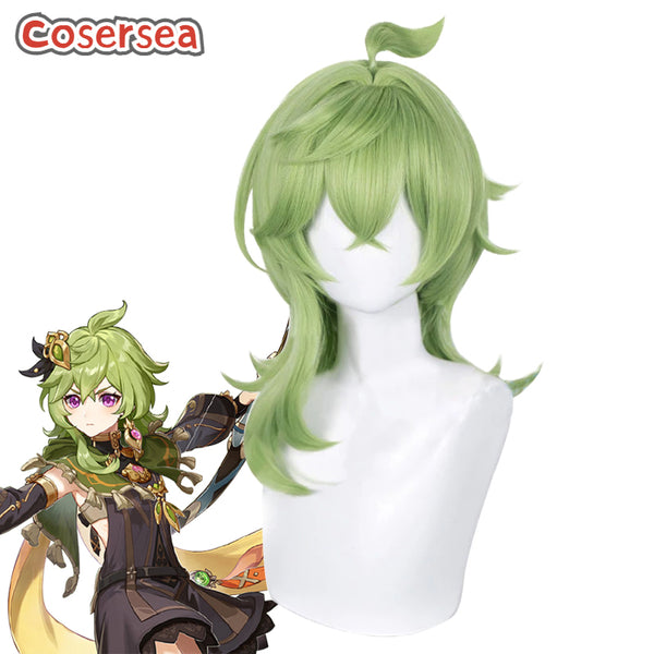 Genshin Impact Collei 55cm Green Cosplay Wigs