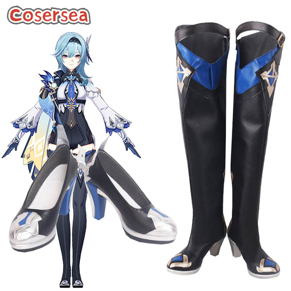 2 Styles Game Genshin Impact Eula Cosplay Shoes