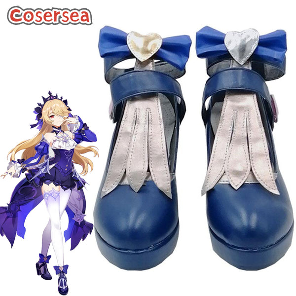 Game Genshin Impact Fischl Cosplay Shoes