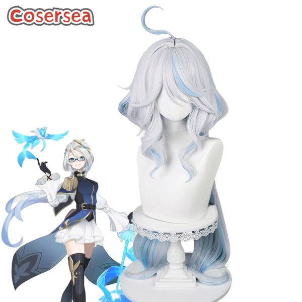 Game Genshin Impact Focalors Cosplay Wigs
