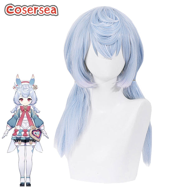 Genshin Impact Fontaine Sigewinne Light Blue Cosplay Wigs