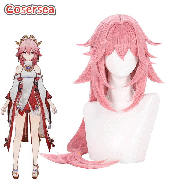 Genshin Impact Guuji Yae Cosplay Wigs