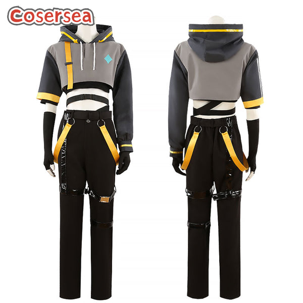Genshin Impact HoYoFair 2024 Traveler Aether Cosplay Costume