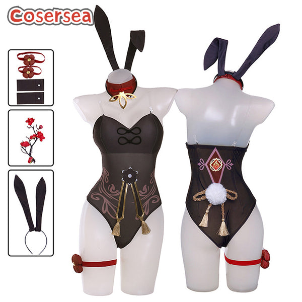Genshin Impact Hutao Bunny Dress Cosplay Costume
