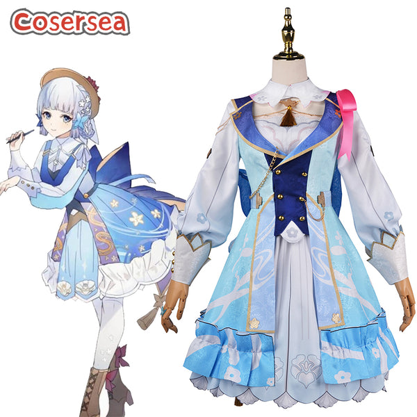 Cosersea Genshin Impact Kamisato Ayaka New Skin Halloween Dress Cosplay Costume