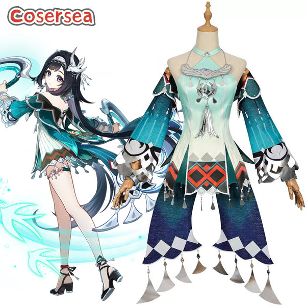 Genshin Impact Lan Yan Halloween Women Dress Cosplay Costume