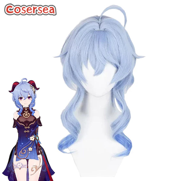 Game Genshin Impact Lantern Rite Ganyu Cosplay Wigs