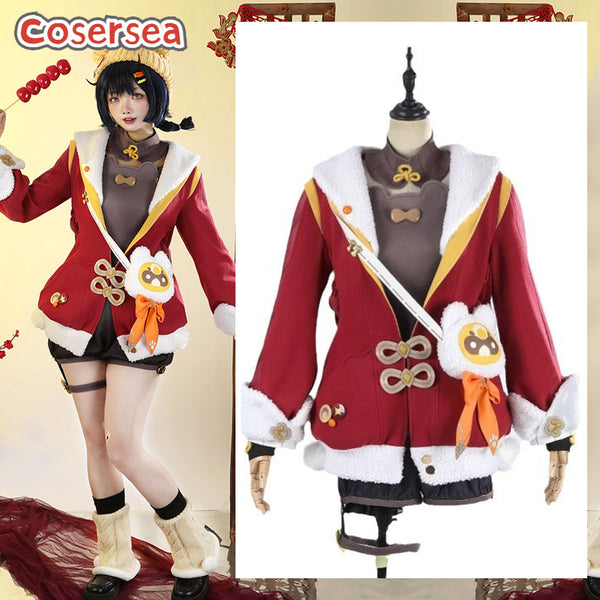 Game Genshin Impact New Year's Cheer Xiangling Cosplay Costume