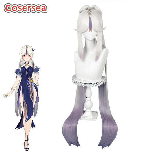 Genshin Impact Orchid S Evening Gown Ningguang Cosplay Wigs