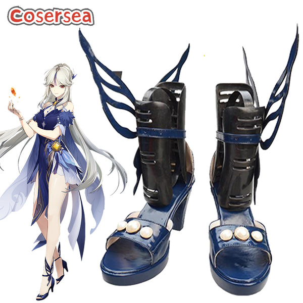 Genshin Impact Orchid's Evening Gown Ningguang Cosplay Shoes