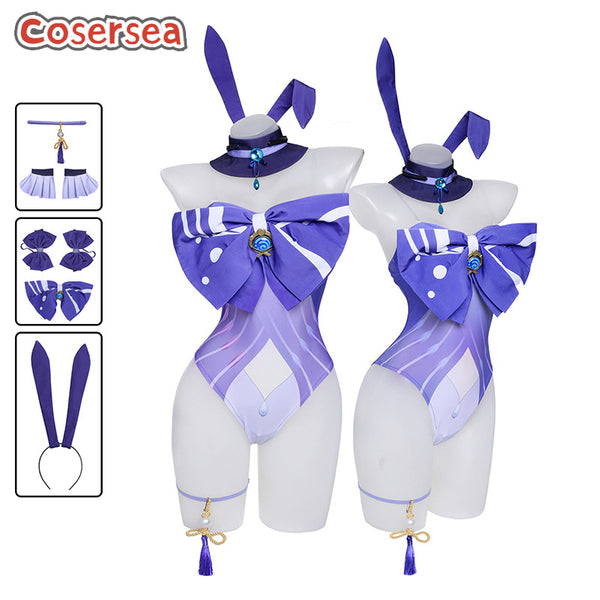 Genshin Impact Sangonomiya Kokomi Bunny Dress Cosplay Costume