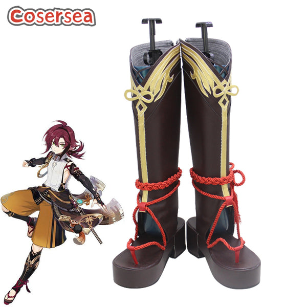 Game Genshin Impact Shikanoin Heizou Cospaly Boot Cospaly Shoes