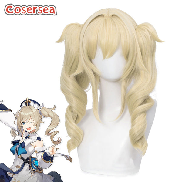 Genshin Impact Shining Idol Barbara Cosplay Wigs