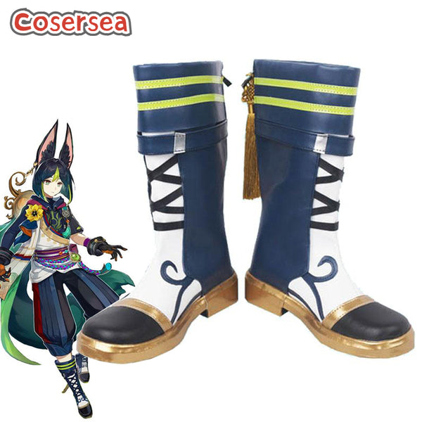 Game Genshin Impact Sumeru Tighnari Cosplay Shoes