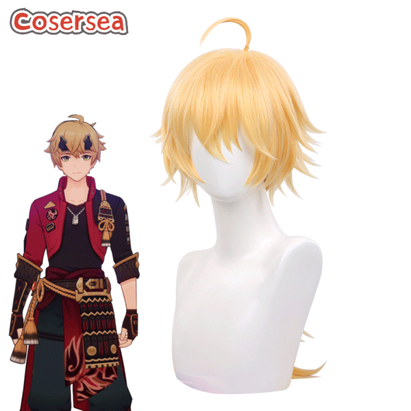 Genshin Impact Tohma Cosplay Wigs