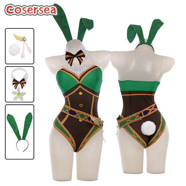 Genshin Impact Venti Bunny Dress Cosplay Costume