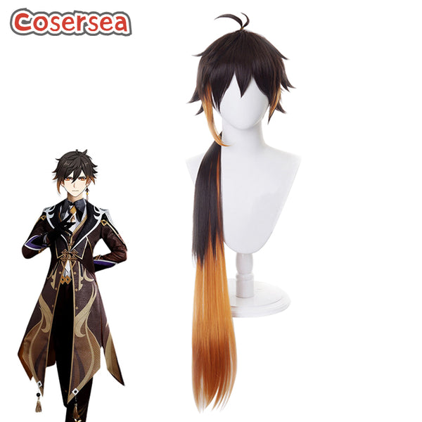Genshin Impact Zhongli Cosplay Wigs