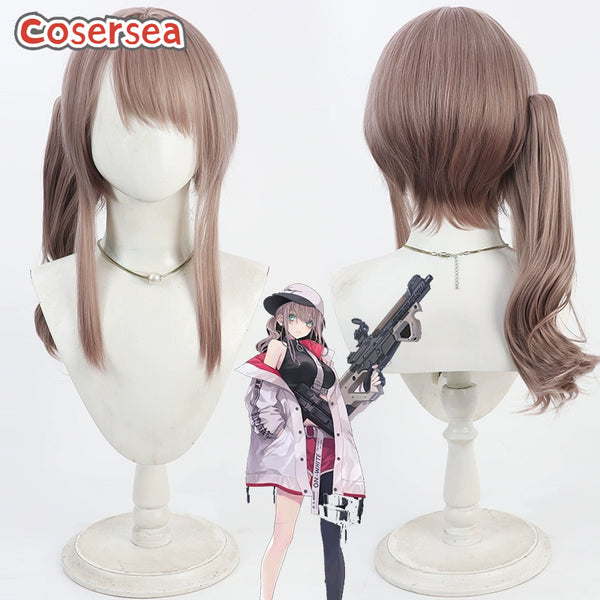 Girls' Frontline 2: Exilium AR-57 Mixed Brown Ponytail Cosplay Wigs