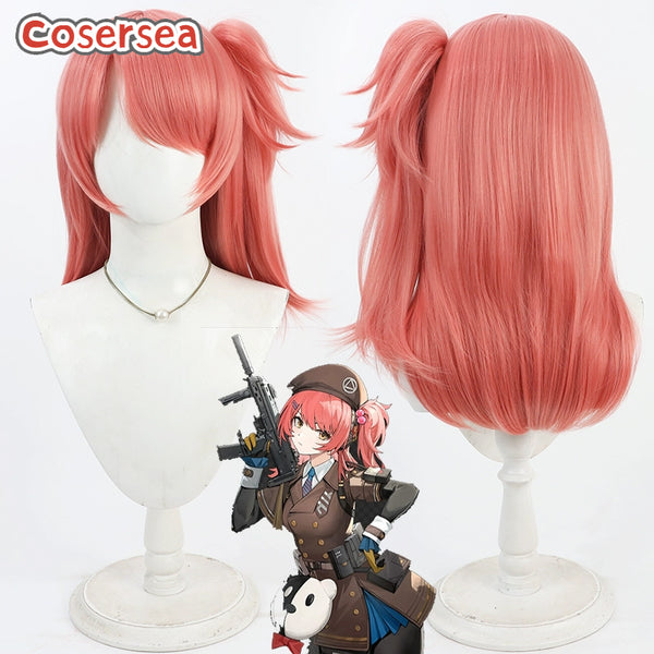 Girls' Frontline 2: Exilium Cheetah 45cm Orange Pink Ponytail Cosplay Wigs